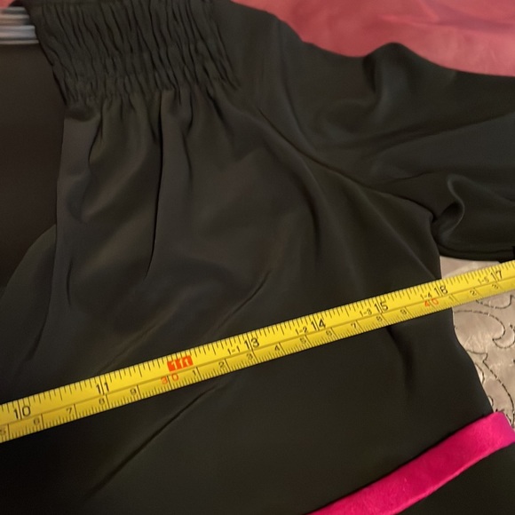 NWT Nine West Black & Pink Midi Dress. Size 6. - Picture 11 of 12